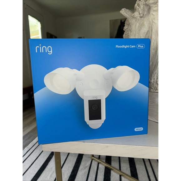 Ring Other - New Ring - Floodlight Cam Plus Outdoor Wired 1080p Surveillance Camera - White